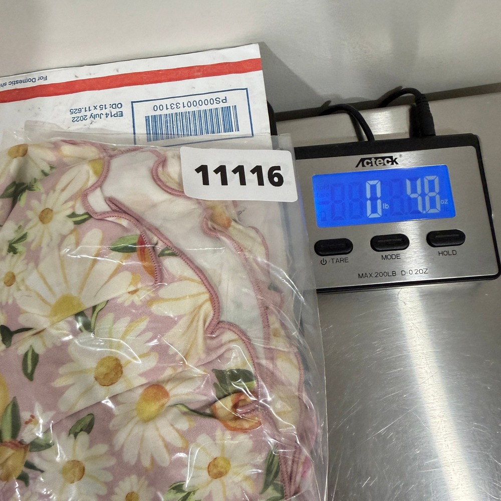 FARM RIO Tangerine Dream Flutter Sleeve Bikini Top Medium Pink Floral Ruffle - Picture 13 of 13